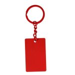 Llavero Metalico Nublar MK 066 ROJO (MK066 - metal / rubber - articulo promocional)