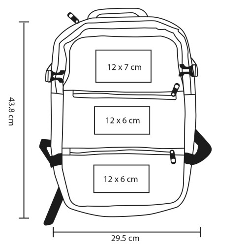 10062026162920_BL354esq Mochila Usher BL 354 NEGRO (BL354 – poliester – articulo promocional)