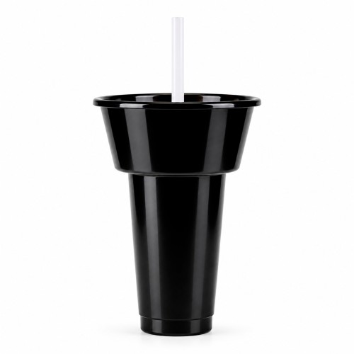 Vaso Kirby T 373 NEGRO (T373 - pet/polipropileno - articulo promocional)