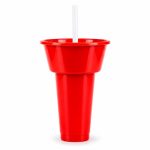 Vaso Kirby T 373 ROJO (T373 - pet/polipropileno - articulo promocional)