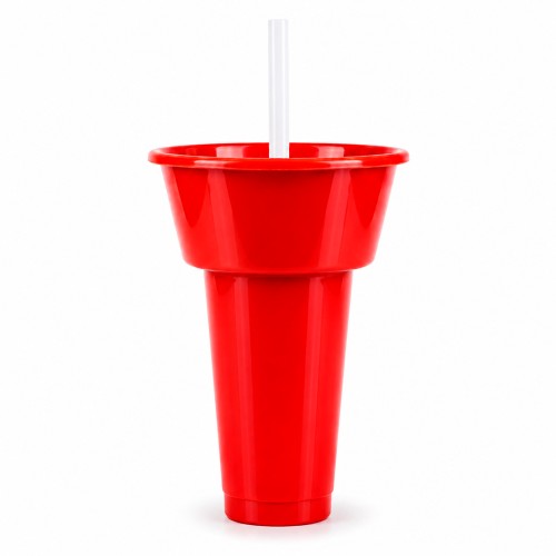 Vaso Kirby T 373 ROJO (T373 - pet/polipropileno - articulo promocional)