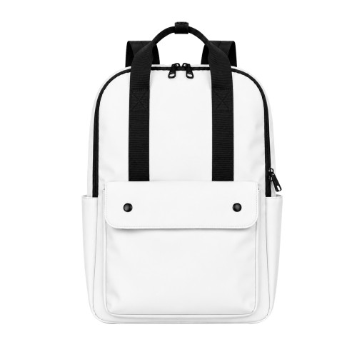 Mochila Wayne BL 358 BLANCO (BL358 - poliester - articulo promocional)
