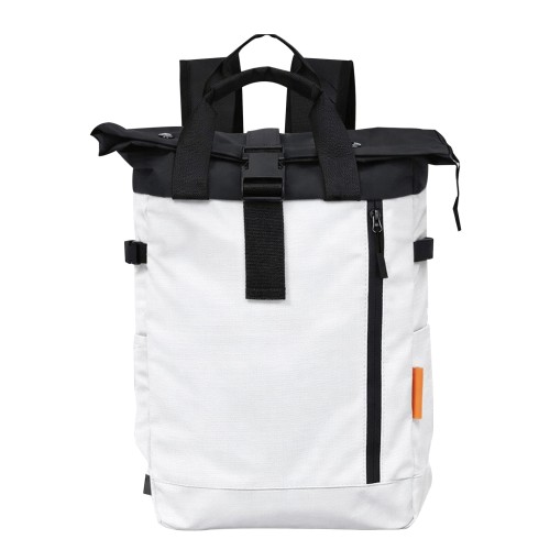Mochila Gekko BL 359 BLANCO (BL359 - poliester - articulo promocional)