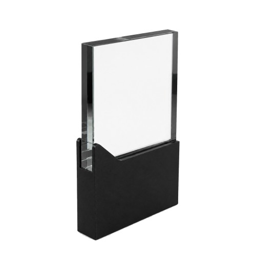 Reconocimiento Chuck O 190 NEGRO (O190 - cristal/metal - articulo promocional)