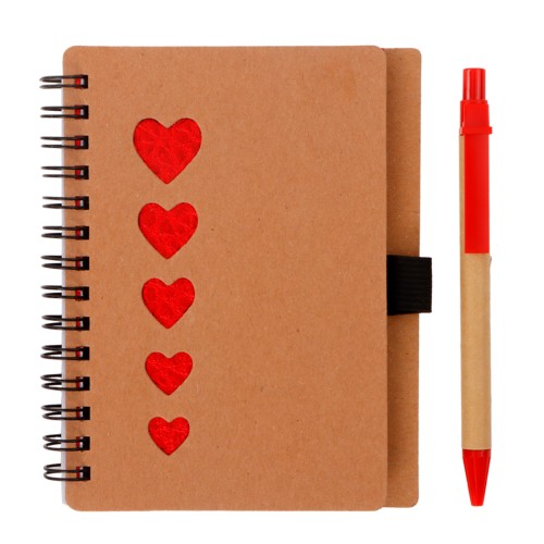 Libreta Ecologica Jart LE 060 ROJO (LE060 - carton - articulo promocional)