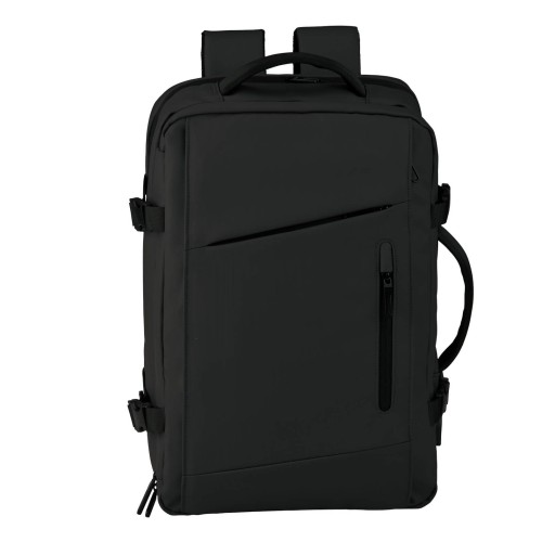 Mochila Qian BL 278 NEGRO (BL278 - poliuretano - articulo promocional)