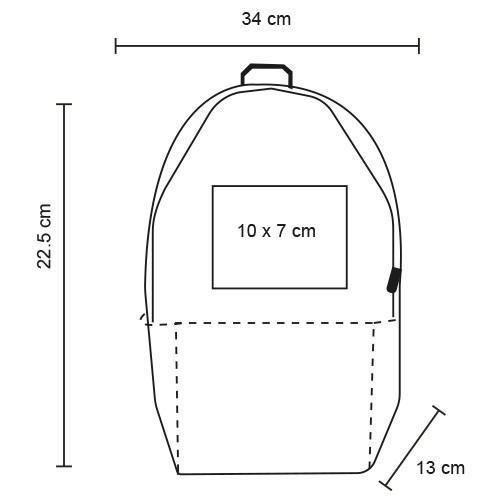 19052025135951_BL291esq Mochila Berns BL 291 NEGRO (BL291 – poliester – articulo promocional)