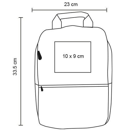 19052025140230_BL293esq Mochila Dinkel BL 293 AZUL (BL293 – poliester – articulo promocional)