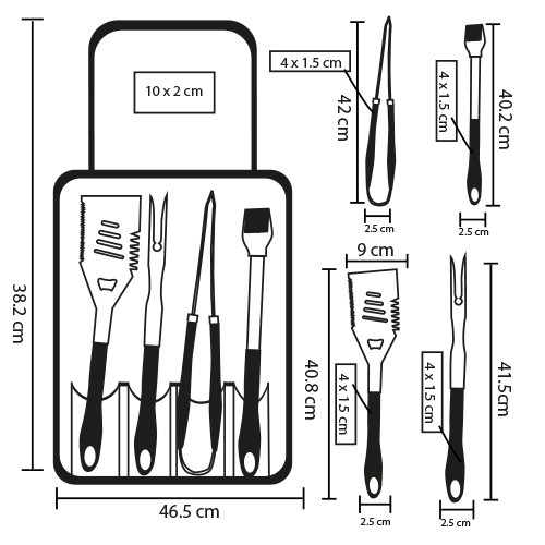 20042026111609_HO223esq Bbq Strip HO 223 NEGRO (HO223 – acero inoxidable/poliester – articulo promocional)