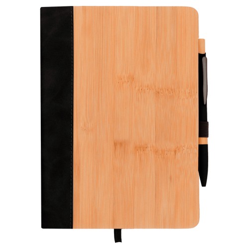 Libreta Opal O 125 NEGRO (O125 - poliuretano - articulo promocional)