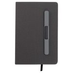 Libreta Briva O 128 GRIS (O128 - poliuretano - articulo promocional)