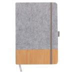 Libreta Fiora O 132 GRIS (O132 - poliuretano - articulo promocional)