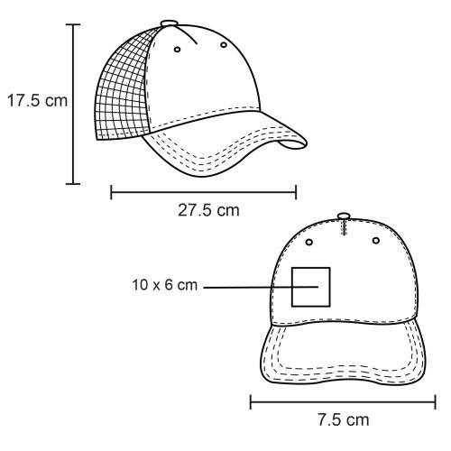 28112025231156_GO010esq-6 Gorra Hill GO 010 VERDE (GO010 – poliester – articulo promocional)