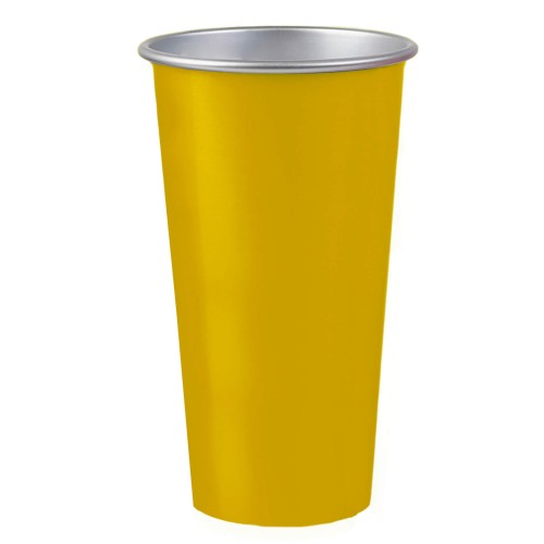 Vaso Croma T 296 AMARILLO (T296 - aluminio - articulo promocional)