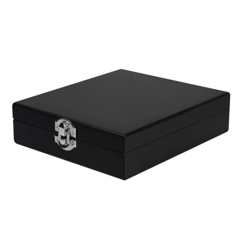 Set Set para Vinos Mediterraneo Negro 851091 N Negro (851091N - madera / metal - articulo promocional)