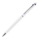 Boligrafo de Aluminio con Touch Oddra de Tinta Azul A2113A Blanco (Aluminio / A2113A.01 / articulos promocionales)