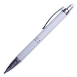 Boligrafo de Aluminio Stevia de Tinta Azul A2671A Blanco (Aluminio / A2671A.01 / articulos promocionales)