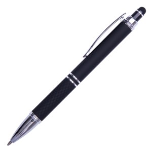 Boligrafo de Aluminio Stevia de Tinta Azul A2671A Negro (Aluminio / A2671A.02 / articulos promocionales)