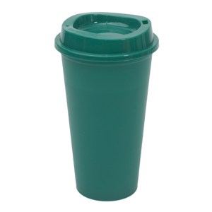 Vaso Cafetero de Plastico 473 ml. Aldo A2750 Verde (Plastico pp / A2750.06 / articulos promocionales)