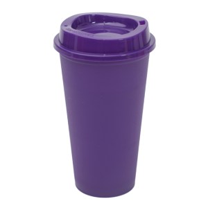Vaso Cafetero de Plastico 473 ml. Aldo A2750 Morado (Plastico pp / A2750.29 / articulos promocionales)