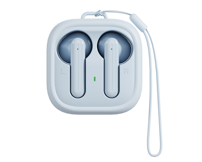 Audifonos Inalambricos con Estuche de Carga y Funda de Siliconkawai A2829 Azul Claro (Plastico abs / silicon / A2829.10 / articulos promocionales)
