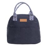 Lonchera con Asas y Bolsillo Frontal Heidi A3035 Negro (Poliester / alufoil / A3035.02 / articulos promocionales)