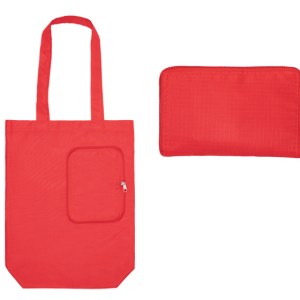 BOLSA MULTIFUNCIONAL PLEGABLE CON CIERRE SHARON A3041 ROJO (POLIESTER 210D / A3041.04 / ARTICULOS PROMOCIONALES)