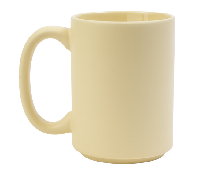 Tarro Mate Apilable 15 oz Cream A3080 Amarillo (Ceramica / A3080.07 / articulos promocionales)