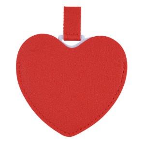 Espejo de Acero Inoxidable con Estuche en Forma de Corazon Minnie A3085 Rojo (Poliuretano / acero inoxidable / A3085.04 / articulos promocionales)