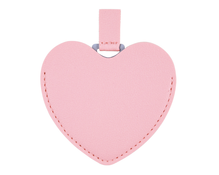 Espejo de Acero Inoxidable con Estuche en Forma de Corazon Minnie A3085 Palo de Rosa (Poliuretano / acero inoxidable / A3085.25 / articulos promocionales)