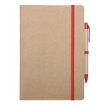 Libreta Ecologica C/boligrafo Aulex A3095 Rojo (Carton / A3095.04 / articulos promocionales)