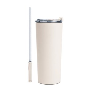 Termo de Acero Inoxidable de 600 ml. Dino A3105 Blanco (Acero inoxidable / A3105.01 / articulos promocionales)