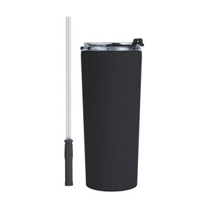 Termo de Acero Inoxidable de 600 ml. Dino A3105 Negro (Acero inoxidable / A3105.02 / articulos promocionales)