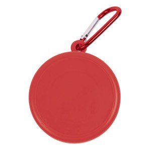 Vaso Plegable con Pastillero Pildora A3106 Rojo (Plastico pp / aluminio / A3106.04 / articulos promocionales)