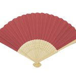 Abanico Plegable de Bambu Locomia A3107 Rojo (Bambu / papel / A3107.04 / articulos promocionales)