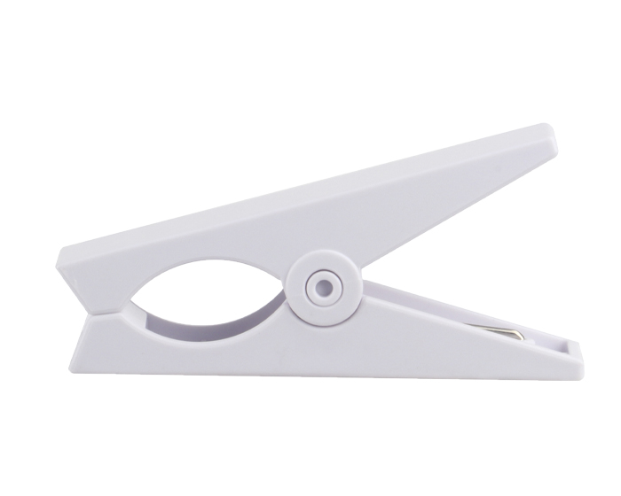 Pinza de Plastico Jasiel A3108 Blanco (Plastico abs / A3108.01 / articulos promocionales)