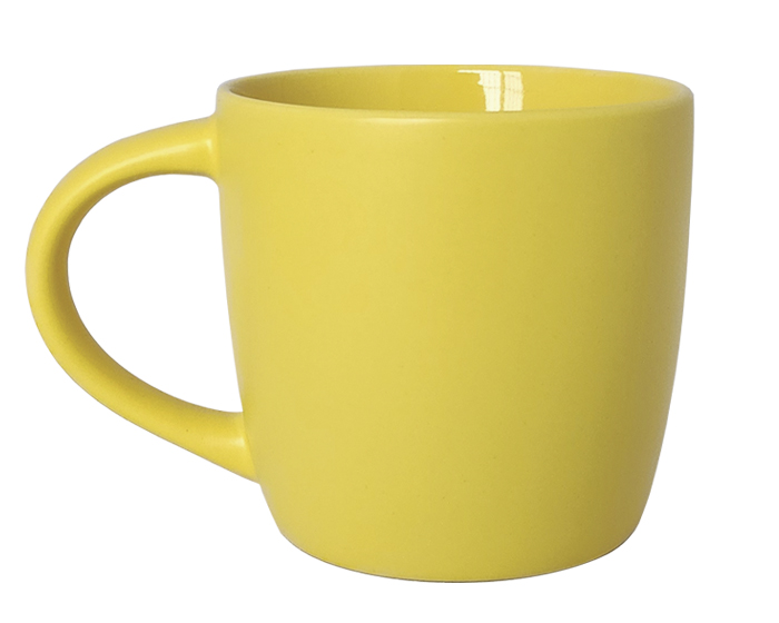 Taza Bicolor Mate 11 oz Lucolor A3112 Amarillo (Ceramica / A3112.07 / articulos promocionales)