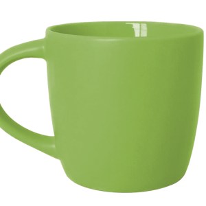 Taza Bicolor Mate 11 oz Lucolor A3112 Verde Claro (Ceramica / A3112.08 / articulos promocionales)