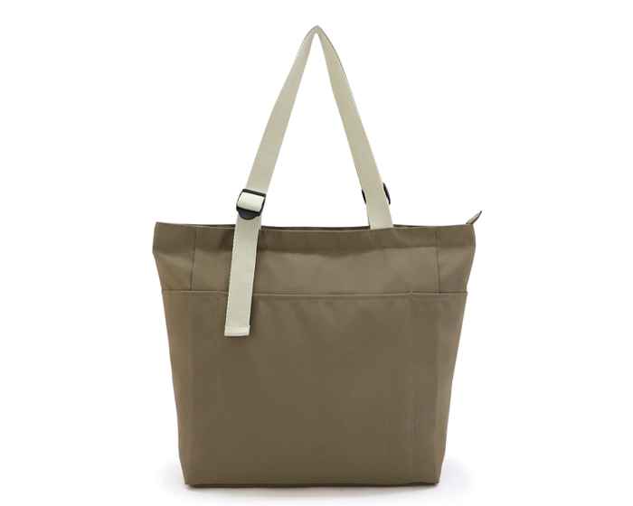 Bolsa de Poliester con Asas de Algodon Olivo A3116 Cafe (Poliester / algodon / A3116.21 / articulos promocionales)