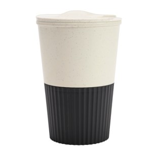 Vaso de Fibra de Trigo Cap. 380 ml. Coffy A3120 Negro (Fibra de trigo / A3120.02 / articulos promocionales)