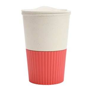 Vaso de Fibra de Trigo Cap. 380 ml. Coffy A3120 Rojo (Fibra de trigo / A3120.04 / articulos promocionales)