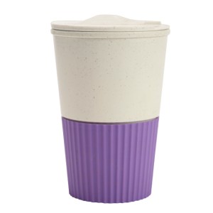 Vaso de Fibra de Trigo Cap. 380 ml. Coffy A3120 Morado (Fibra de trigo / A3120.29 / articulos promocionales)