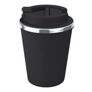 Termo de 350 Ml.vanilla A3124 Negro (Exterior: plastico / interior: acero inoxidable / A3124.02 / articulos promocionales)