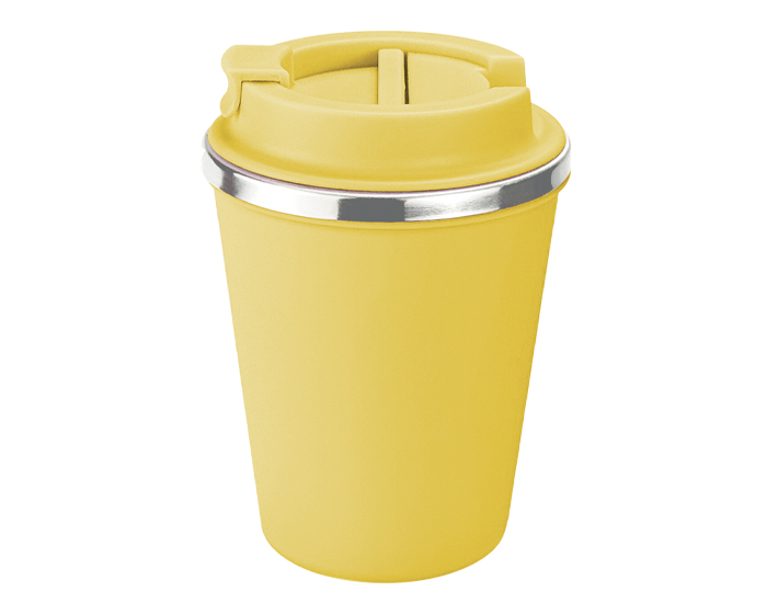 Termo de 350 Ml.vanilla A3124 Amarillo (Exterior: plastico / interior: acero inoxidable / A3124.07 / articulos promocionales)