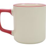 Tarro de Sublimacion con Asa y Filo de Color 13.5 oz Sabrina A3133 Rojo (Ceramica / A3133.04 / articulos promocionales)