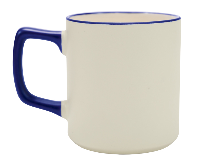Tarro de Sublimacion con Asa y Filo de Color 13.5 oz Sabrina A3133 Azul Cobalto (Ceramica / A3133.12 / articulos promocionales)