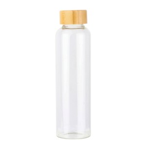Cilindro de Vidrio Borosilicato con Tapa de Bambu 600 ml. Naturalls A3148 Transparente (Vidrio de borosilicato / bambu / A3148.19 / articulos promocionales)