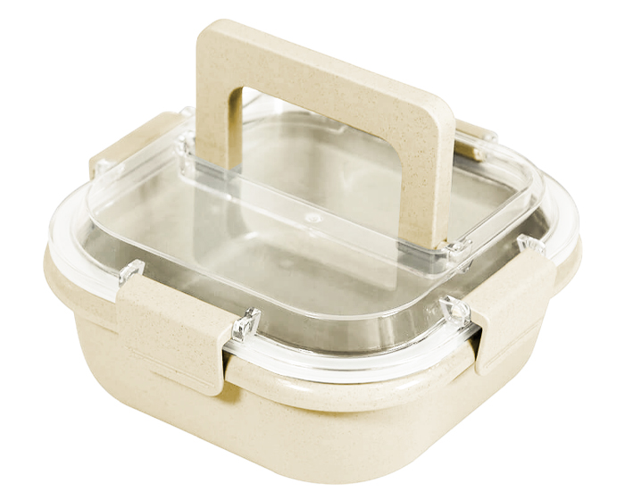Box Lunch Hermetico de Fibra de Trigo Tatiana A3149 Beige (Fibra de trigo / plastico / A3149.24 / articulos promocionales)