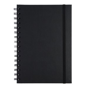Libreta A5 con Arillo Metalico Rulfo A3160 Negro (Pu / A3160.02 / articulos promocionales)