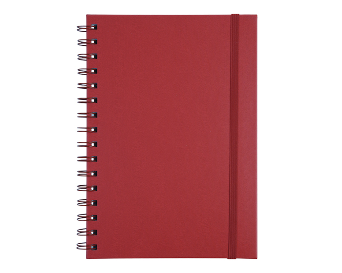 Libreta A5 con Arillo Metalico Rulfo A3160 Rojo (Pu / A3160.04 / articulos promocionales)